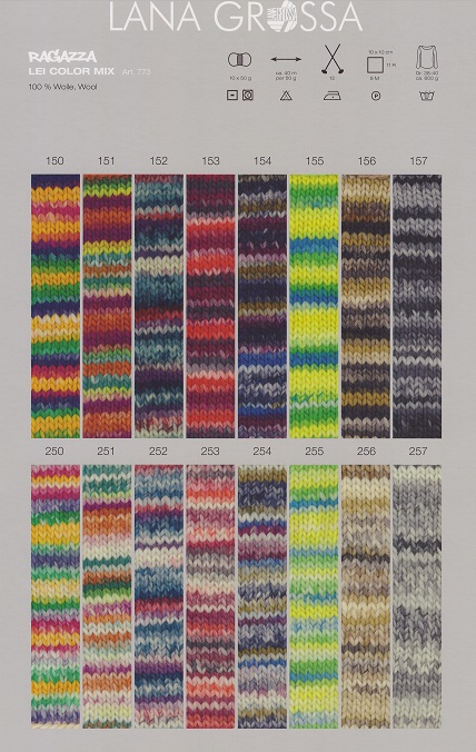 Ragazza Lei Color Mix - kleurenkaart